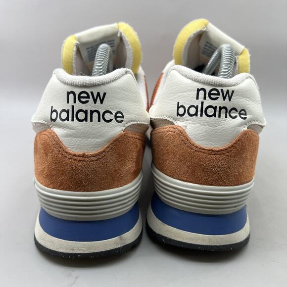 New Balance 574 Classic Shoes Mens Size 11 D Orange Suede Running ENCAP Sneakers - Picture 4 of 8